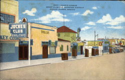 Juarez Avenue Night Club and Shopping District Postcard