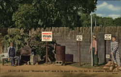 A Typical "Moonshine Still" - Now to be found at the Old Jail Postcard