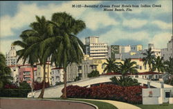 Beautiful Ocean Front Hotel from Indian Creek Miami Beach, FL Postcard Postcard Postcard