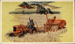 All Crop Harvester Postcard