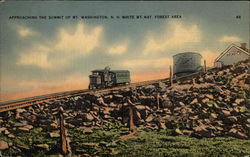 Approaching the Summit of Mt. Washington White Mountains, NH Postcard Postcard Postcard