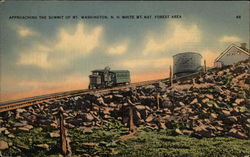 Approaching the Summit of Mt. Washington Postcard