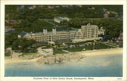 Airplane View of New Ocean House Postcard