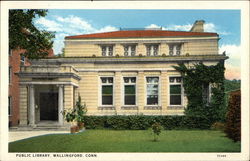 Public Library Wallingford, CT Postcard Postcard Postcard