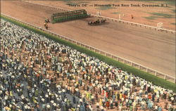 "They're Off" - Monmouth Park Race Track Postcard