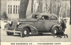 New Oldsmobile Six ... Five-Passenger Coupe Postcard