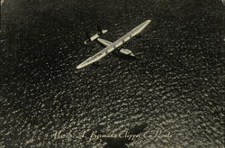 U.S.A. Bermuda Clipper En Route Pan American Postcard