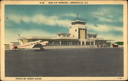 New Air Terminal Greenville, SC Postcard Postcard Postcard
