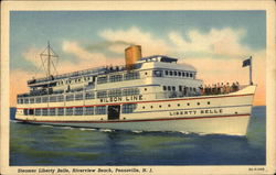 Steamer Liberty Belle, Riverview Beach Pennsville, NJ Postcard Postcard Postcard