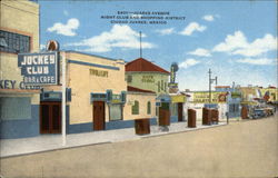 2301-Juarez Avenue, Night Club and Shopping District Postcard