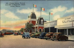 Corner Juarez Avenue and 16th of September Street Postcard