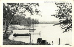 Boat Landings, Tully Lake Postcard