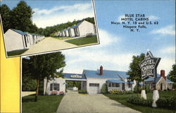 Blue Star Motel Cabins Niagara Falls, NY Postcard Postcard Postcard