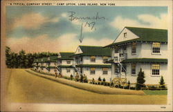 "A Typical Company Street" at Camp Upton Long Island, NY Postcard Postcard Postcard