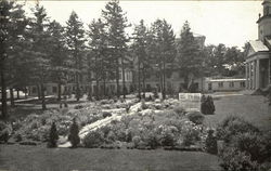 Garden, Main Building, Chapel and Cloistered Walk, OES Home and Infirmary Postcard