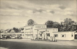 Jimmy's Gas Station and Diner Auburn, ME Postcard Postcard Postcard
