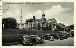 Congregational Church and City Hall Postcard