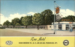 Rose Motel - 2504 Bridge Street Postcard