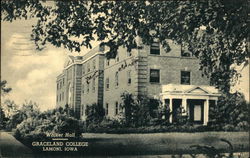 Walker Hall at Graceland College Lamoni, IA Postcard Postcard 