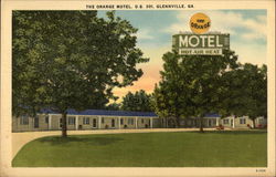 The Orange Motel Glennville, GA Postcard Postcard Postcard