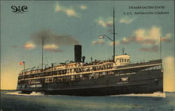 Steamer Eastern States Postcard