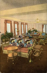 Solarium at the Hotel Ludy Atlantic City, NJ Postcard Postcard Postcard