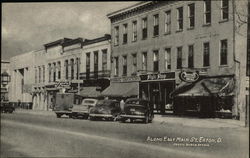 View along East Main Street Eaton, OH Postcard Postcard Postcard