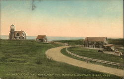 Gay Head Light and Not.O.Way Inn Postcard