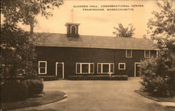 Gladden Hall, Congregational Center Framingham, MA Postcard Postcard 