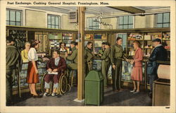 Post Exchange, Cushing General Hospital Framingham, MA Postcard Postcard Postcard