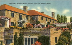 "Skylands" Summer Home of Edsel Ford Postcard