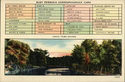 Busy Person's Correspondence Card Postcard