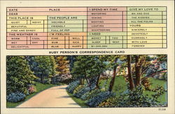 Busy Person's Correspondence Card Postcard