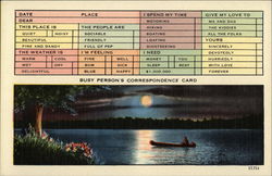 Busy Person's Correspondence Card Postcard