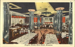 Rice Hotel - Empire Room Houston, TX Postcard Postcard Postcard