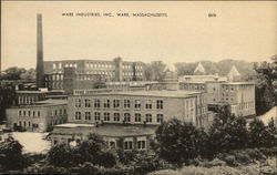 Bird's Eye View of Ware Industries, INC Massachusetts Postcard Postcard Postcard