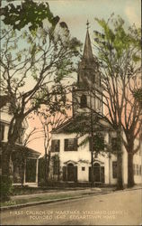 First Church of Martha's Vineyard - Founded 1642 Edgartown, MA Postcard Postcard Postcard