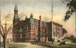 Street View of High School Postcard