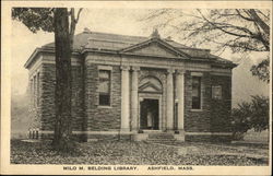 Milo M Belding Library Postcard