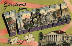 Greetings from Virginia Postcard