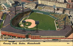 Aerial View of Fenway Park Postcard
