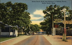 Swifts Beach Road and Entrance to Bathing Beach Swifts Beach Road and Entrance to Bathing Beach