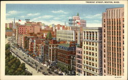 Tremont Street in Boston Massachusetts Postcard Postcard Postcard