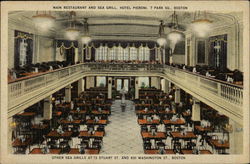 Main Restaurant and Sea Grill at Hotel Pieroni Postcard