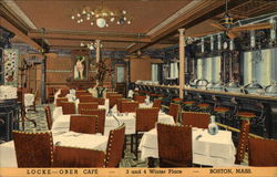 Locke-Ober Cafe Boston, MA Postcard Postcard Postcard