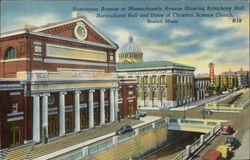 Symphony Hall and Horticultural Hall Postcard