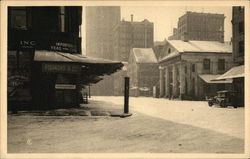 Winter Time at Quincy Market Boston, MA Postcard Postcard Postcard