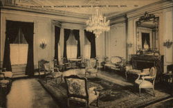 Drawing Room, Women's Building, University Postcard