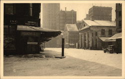 Midwinter at Quincy Market Boston, MA Postcard Postcard Postcard