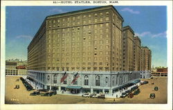 Street View of the Hotel Statler Postcard